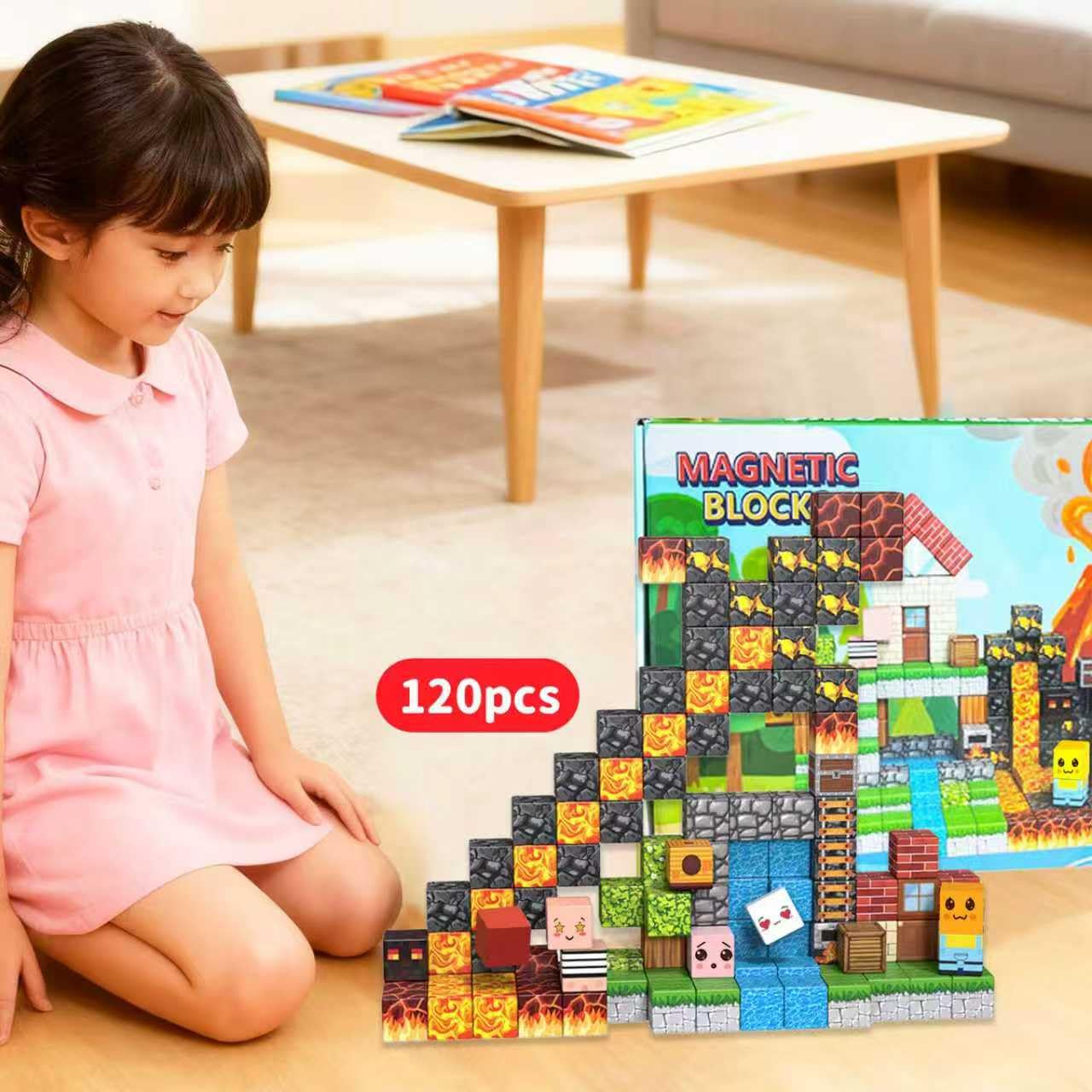 AKUTAIN 150PCS Easter Blocks – STEM Building Cubes, Fidget Stacking Toys & Gifts for Kids