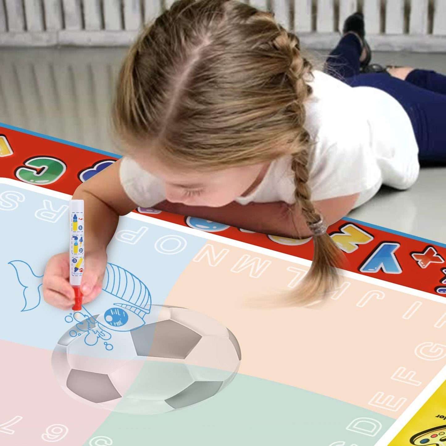 Alago Aqua Coloring Mat - Mess-Free Water Doodle Pad for Kids 3+