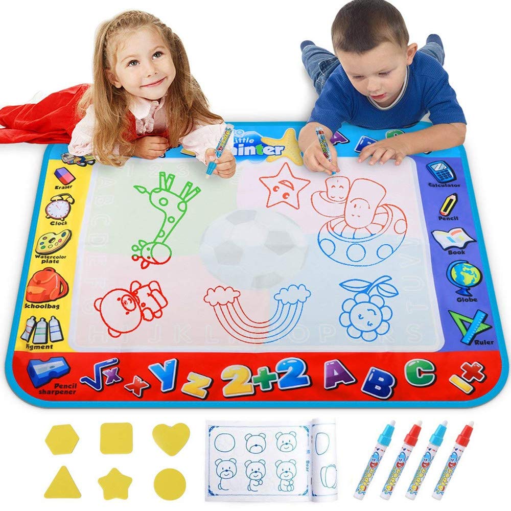Alago Aqua Coloring Mat - Mess-Free Water Doodle Pad for Kids 3+