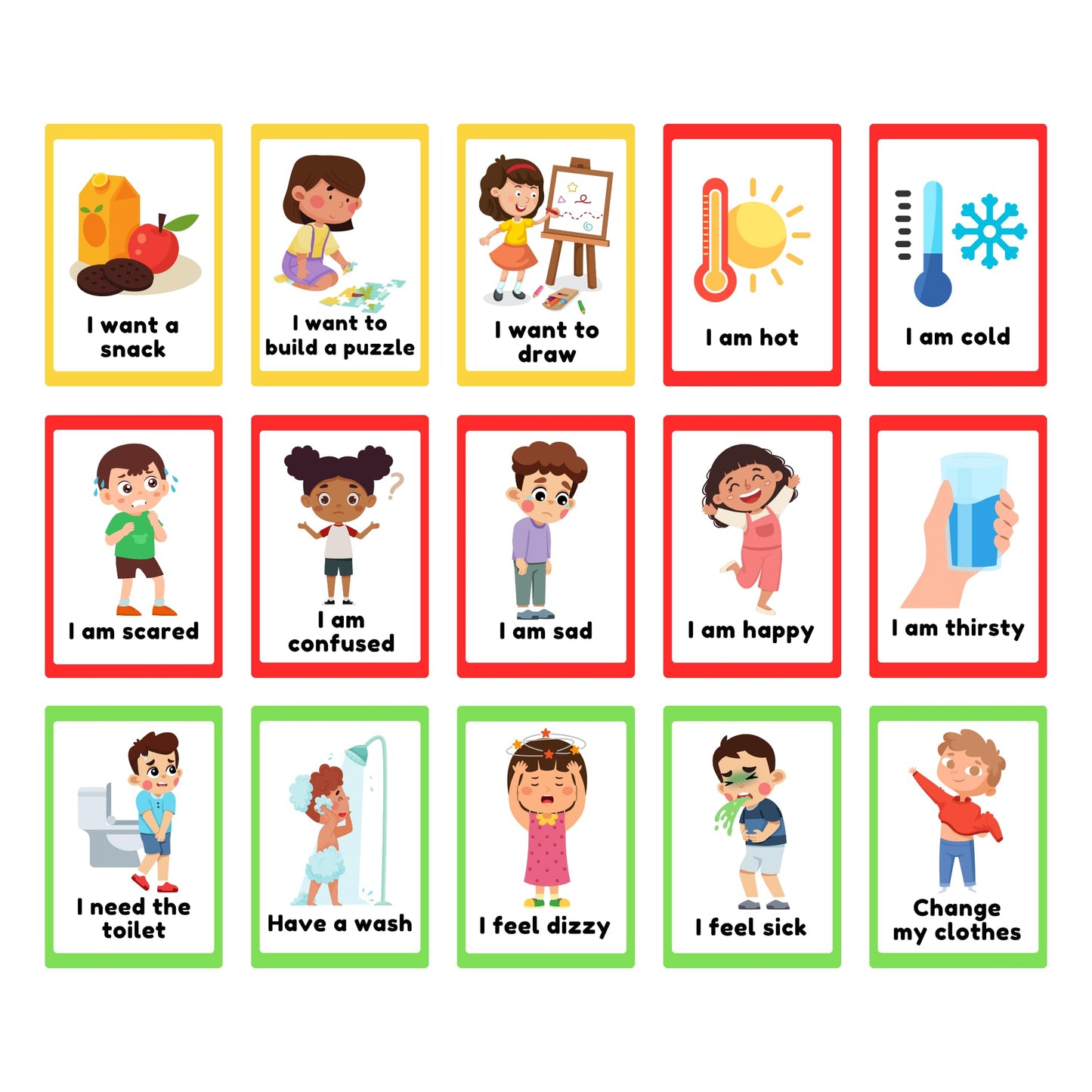 Albidaya Islamic Store | Communication Cards for Non-Verbal Individuals – Visual Communication Aid