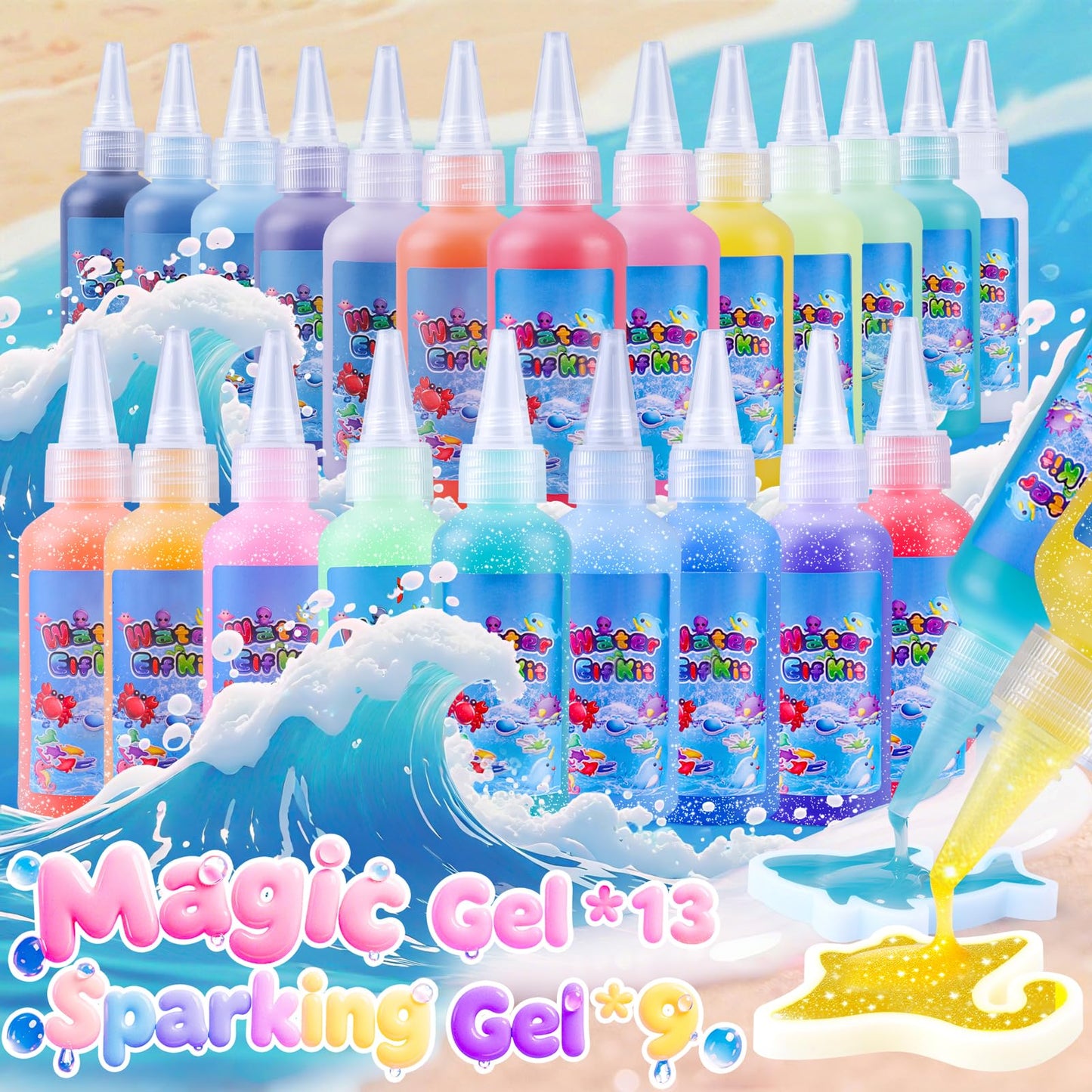 Albxiu Magic Water Elf Kit | Creative Gel Water Pets for Kids 4-12