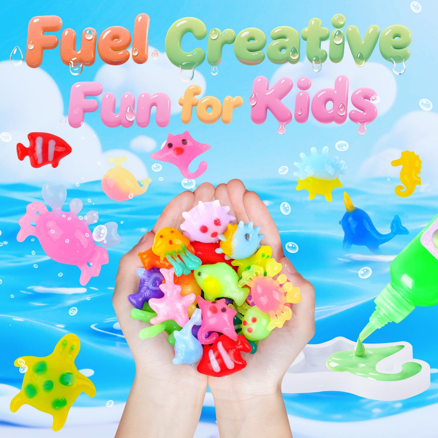 Albxiu Magic Water Elf Kit | Creative Gel Water Pets for Kids 4-12