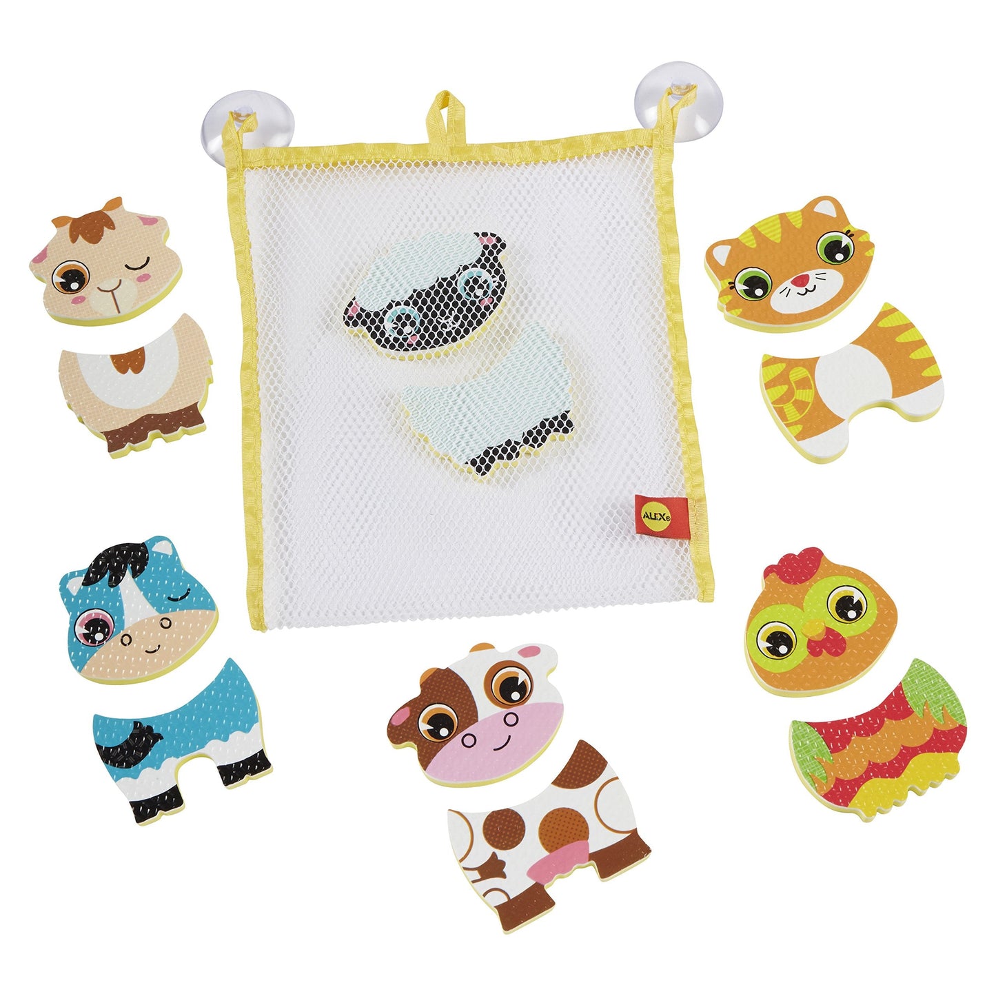 ALEX Toys Bath Barnyard Stickers in The Tub – Multicolor 12-Piece Bath Activity