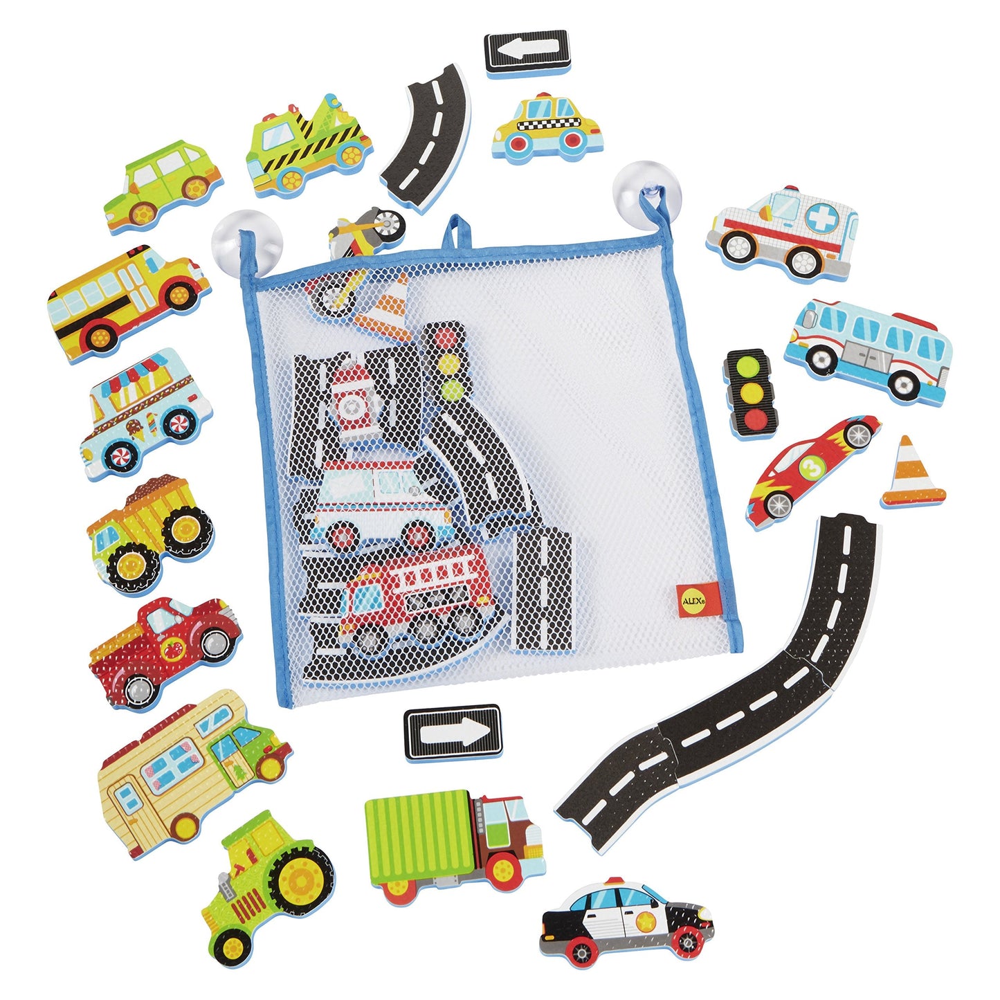 ALEX Toys Bath Beep Beep Stickers in the Tub – Bath Toy Road Trip