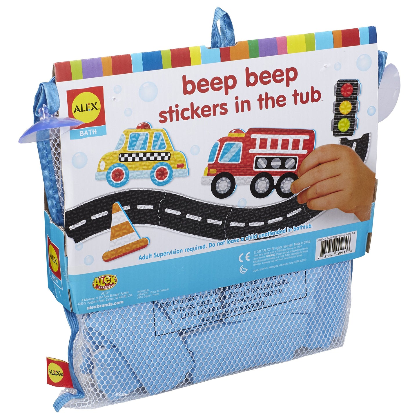 ALEX Toys Bath Beep Beep Stickers in the Tub – Bath Toy Road Trip