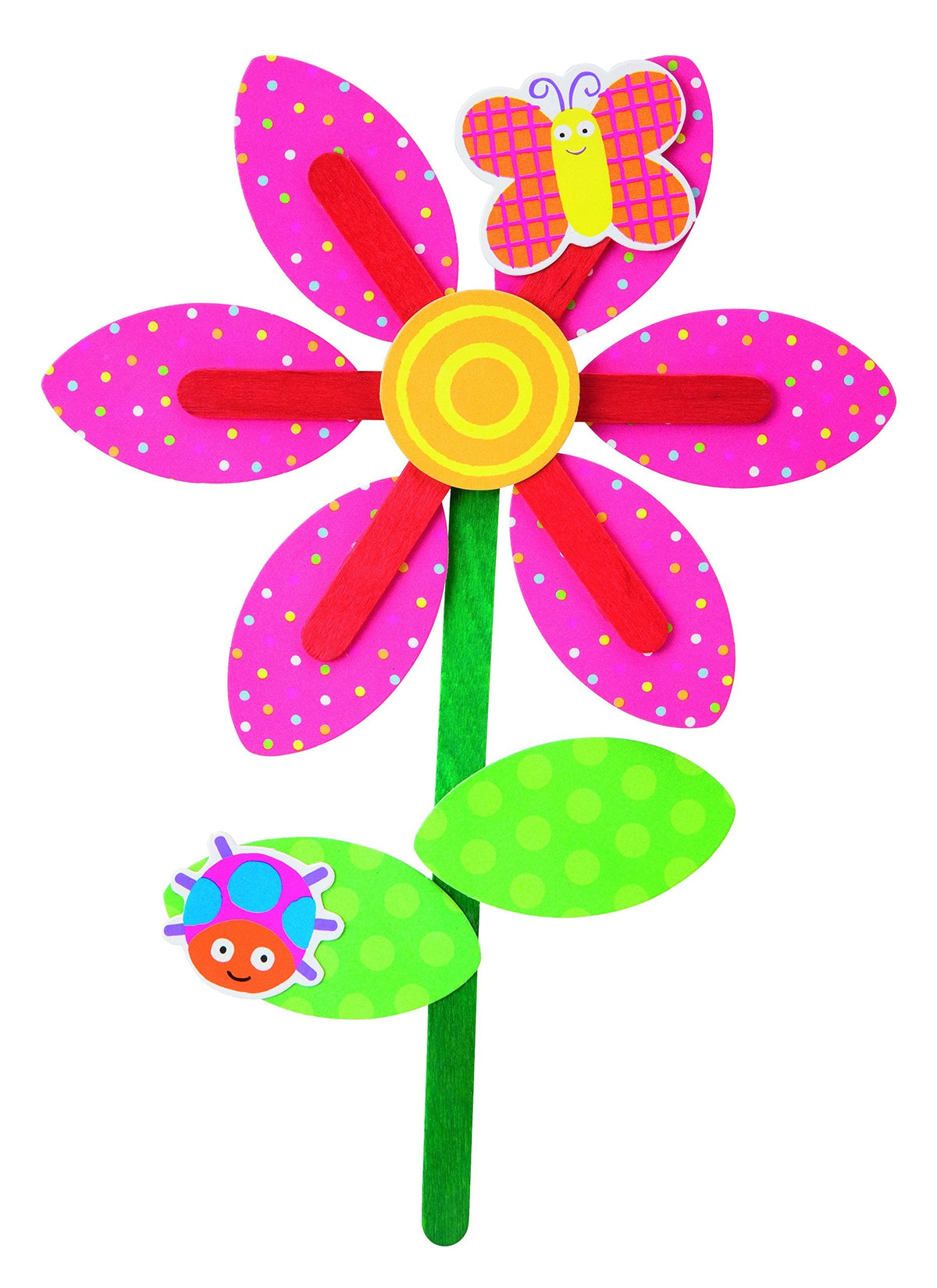 ALEX Toys Little Hands Pop Stick Art Craft Kit – 7 Puppet Projects for Kids 3+
