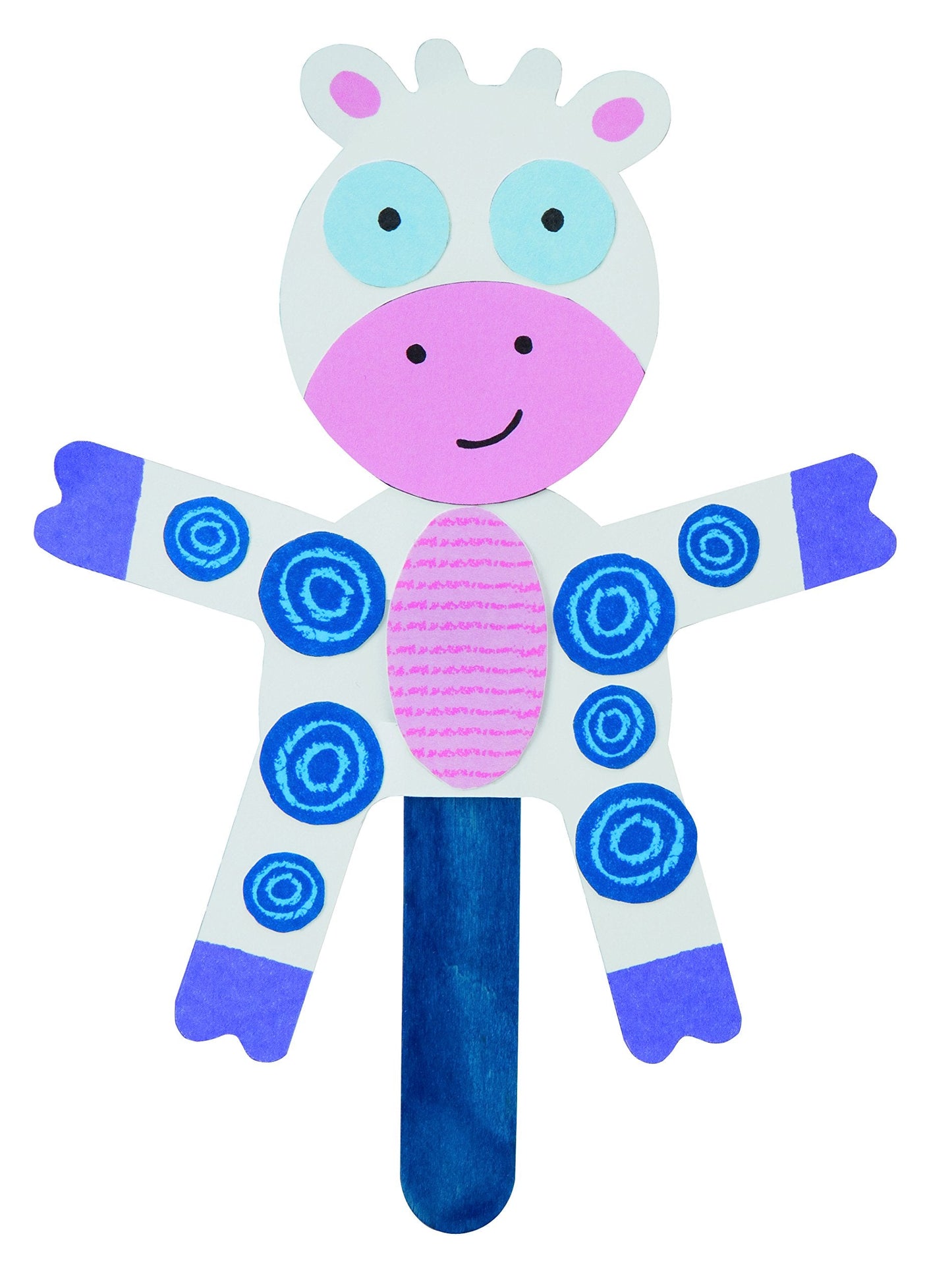 ALEX Toys Little Hands Pop Stick Art Craft Kit – 7 Puppet Projects for Kids 3+