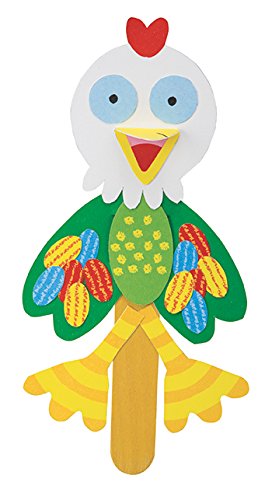 ALEX Toys Little Hands Pop Stick Art Craft Kit – 7 Puppet Projects for Kids 3+
