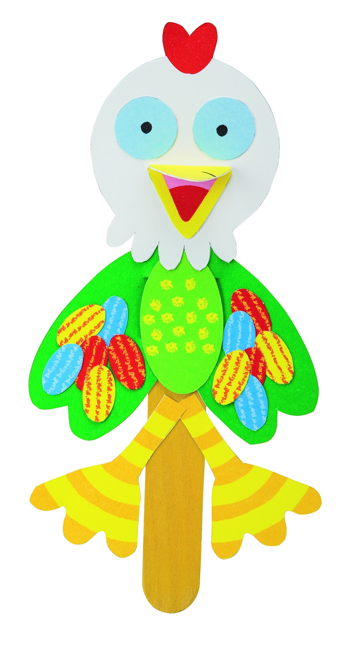 ALEX Toys Little Hands Pop Stick Art Craft Kit – 7 Puppet Projects for Kids 3+
