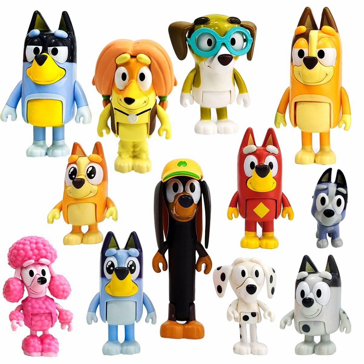 Alhy 12-Pack Wolfs Figures Playset – Wolf Figures, Family & Friends, 2.5–3 in
