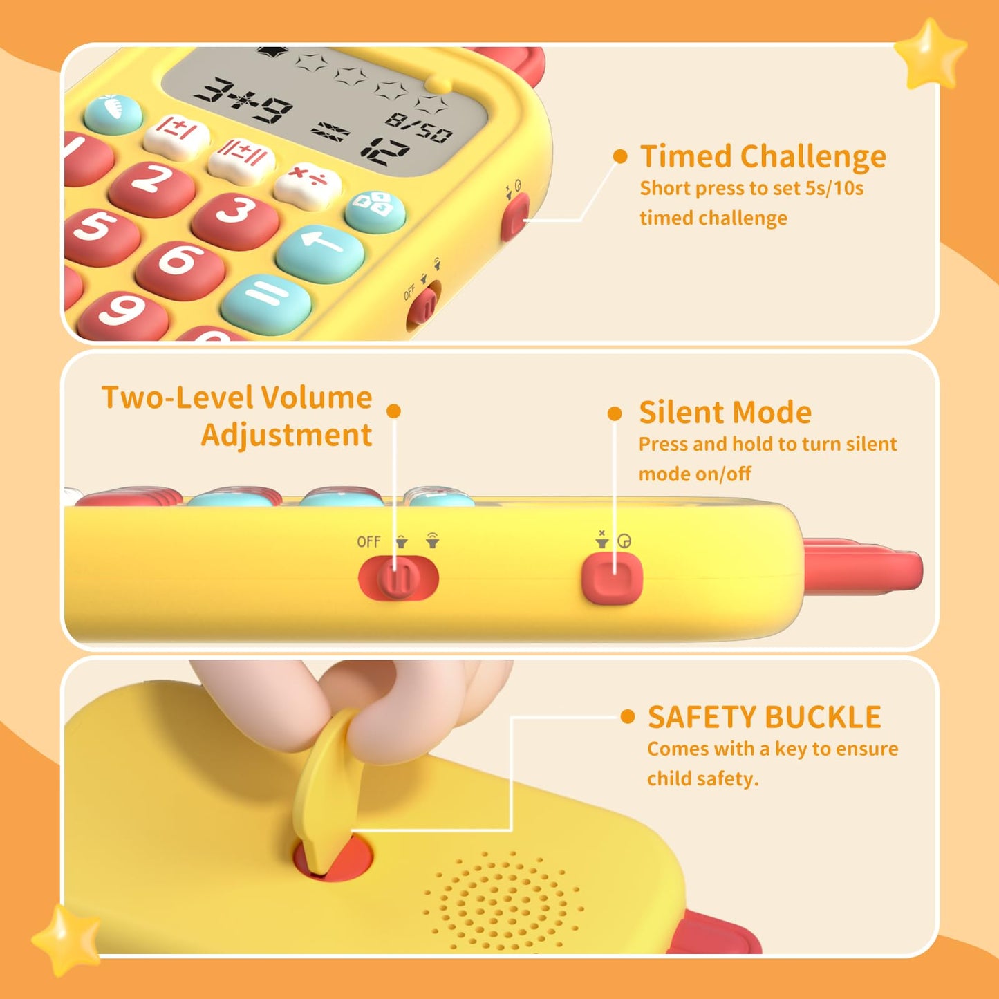 alilo Math Games for Kids Ages 5-12 | 19 Games, 50K Questions, Portable Learning Toy