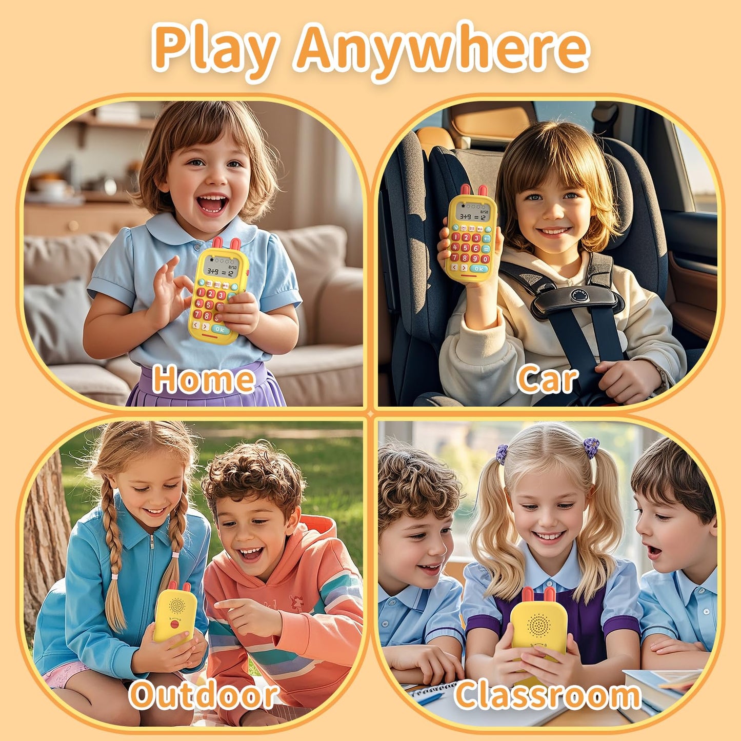 alilo Math Games for Kids Ages 5-12 | 19 Games, 50K Questions, Portable Learning Toy