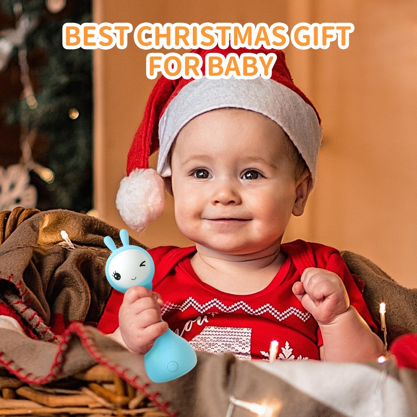 alilo Yoyo Talking Bunny – Baby Singing Musical Rattle with Voice Mimic and 90+ Audio Content