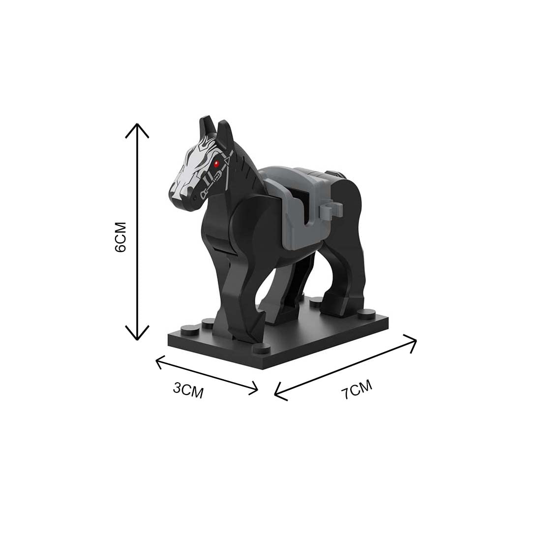 ALiquid Custom Minifigure Horse Set for Lego Minifigures – 10 Pcs