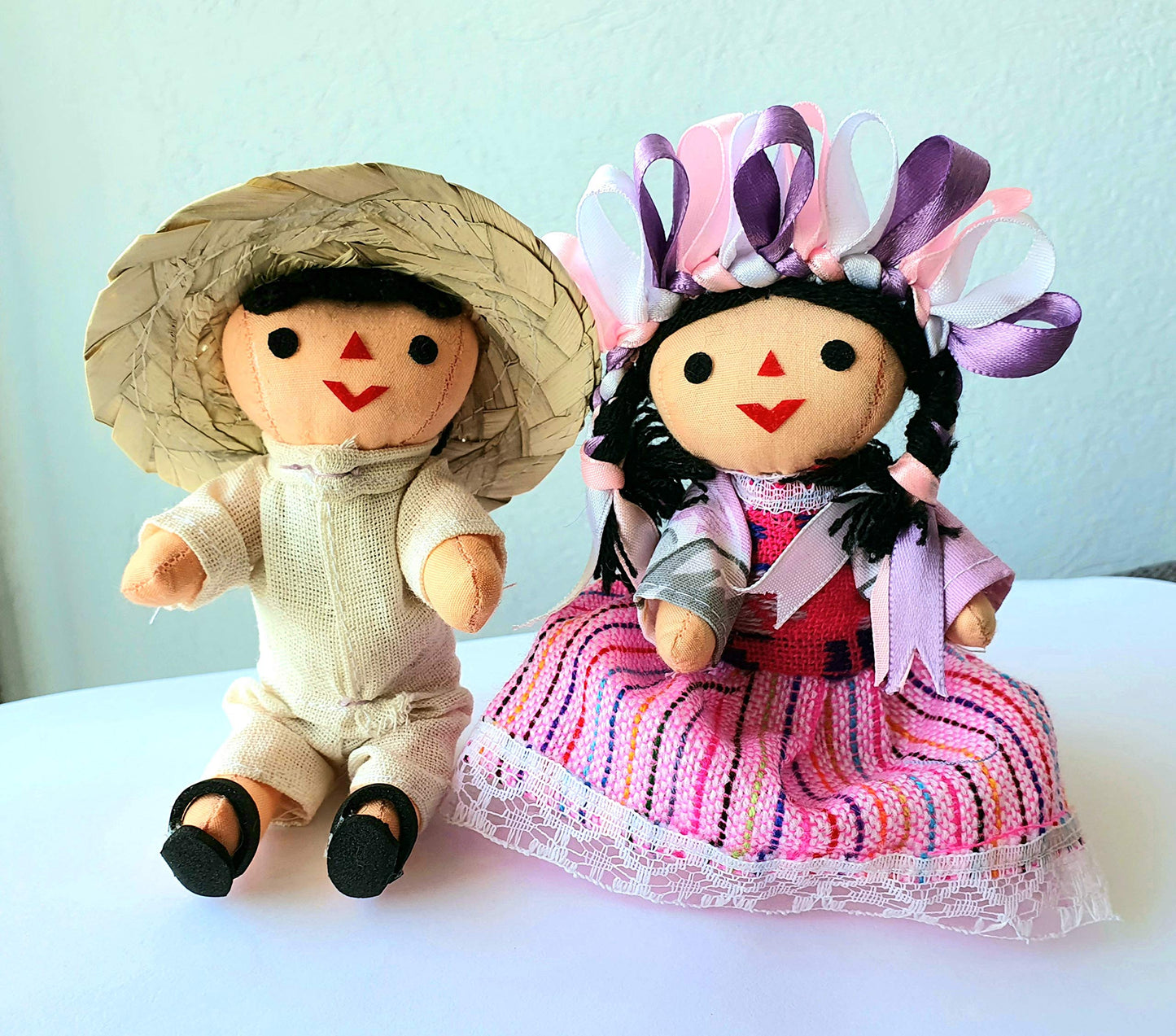 ALKIMIA INC Mexican Handmade Rag Couple Dolls – 5 Inches