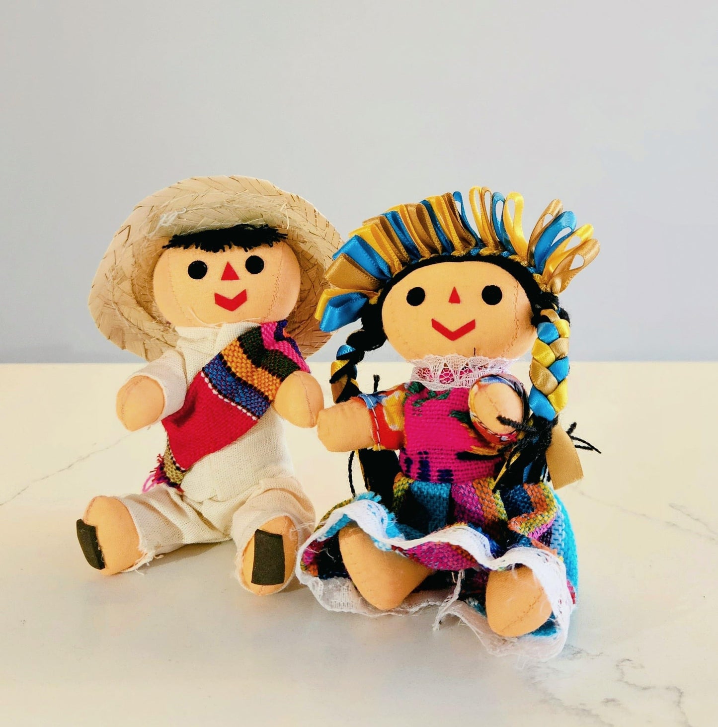 ALKIMIA INC Mexican Handmade Rag Couple Dolls – 5 Inches