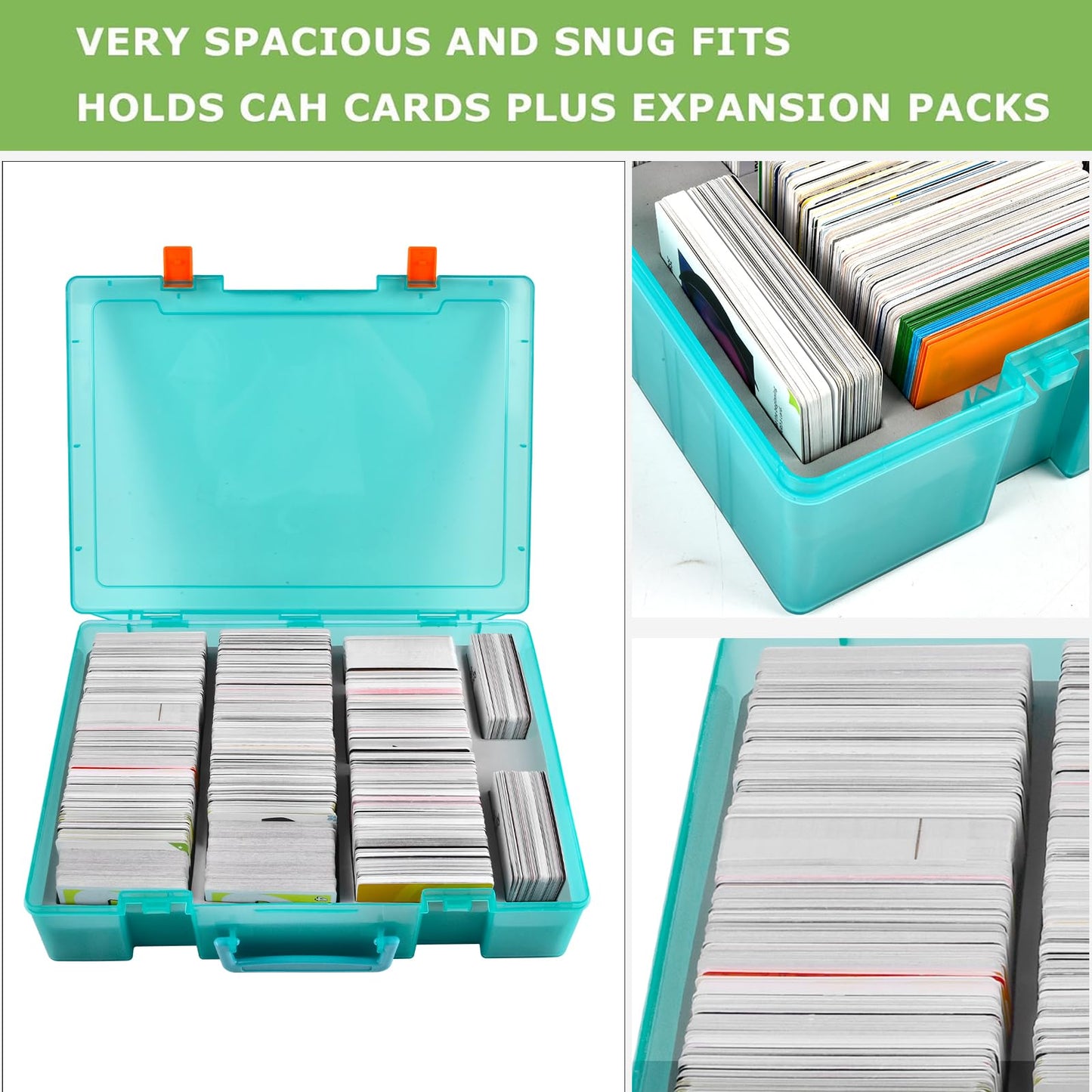 ALKOO 2200+ Large Trading Card Storage Box – MTG & C.A.H Organizer