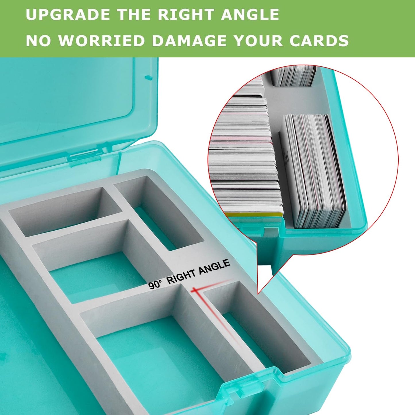 ALKOO 2200+ Large Trading Card Storage Box – MTG & C.A.H Organizer