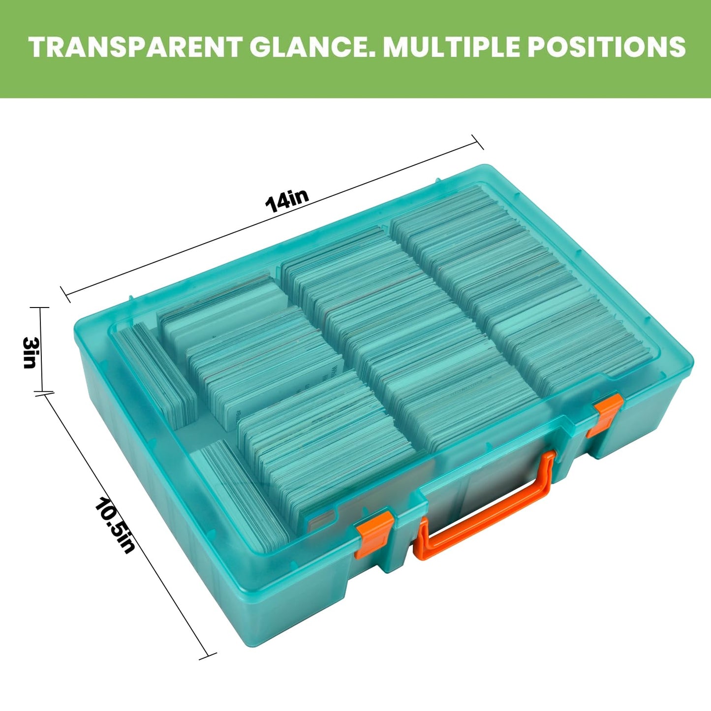ALKOO 2200+ Large Trading Card Storage Box – MTG & C.A.H Organizer