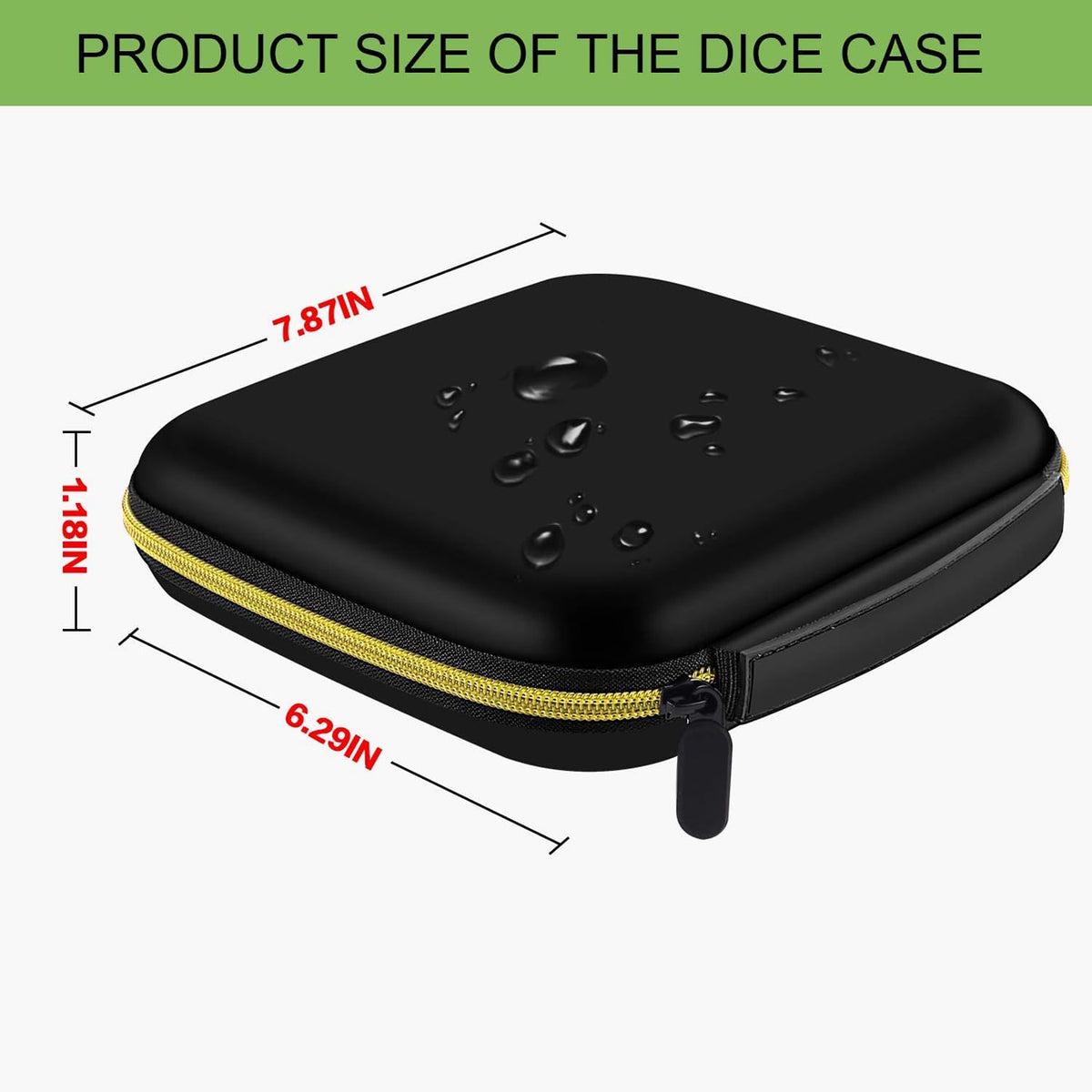 ALKOO Dice Storage Case – 5-Set Polyhedral Dice Organizer with Rolling Tray