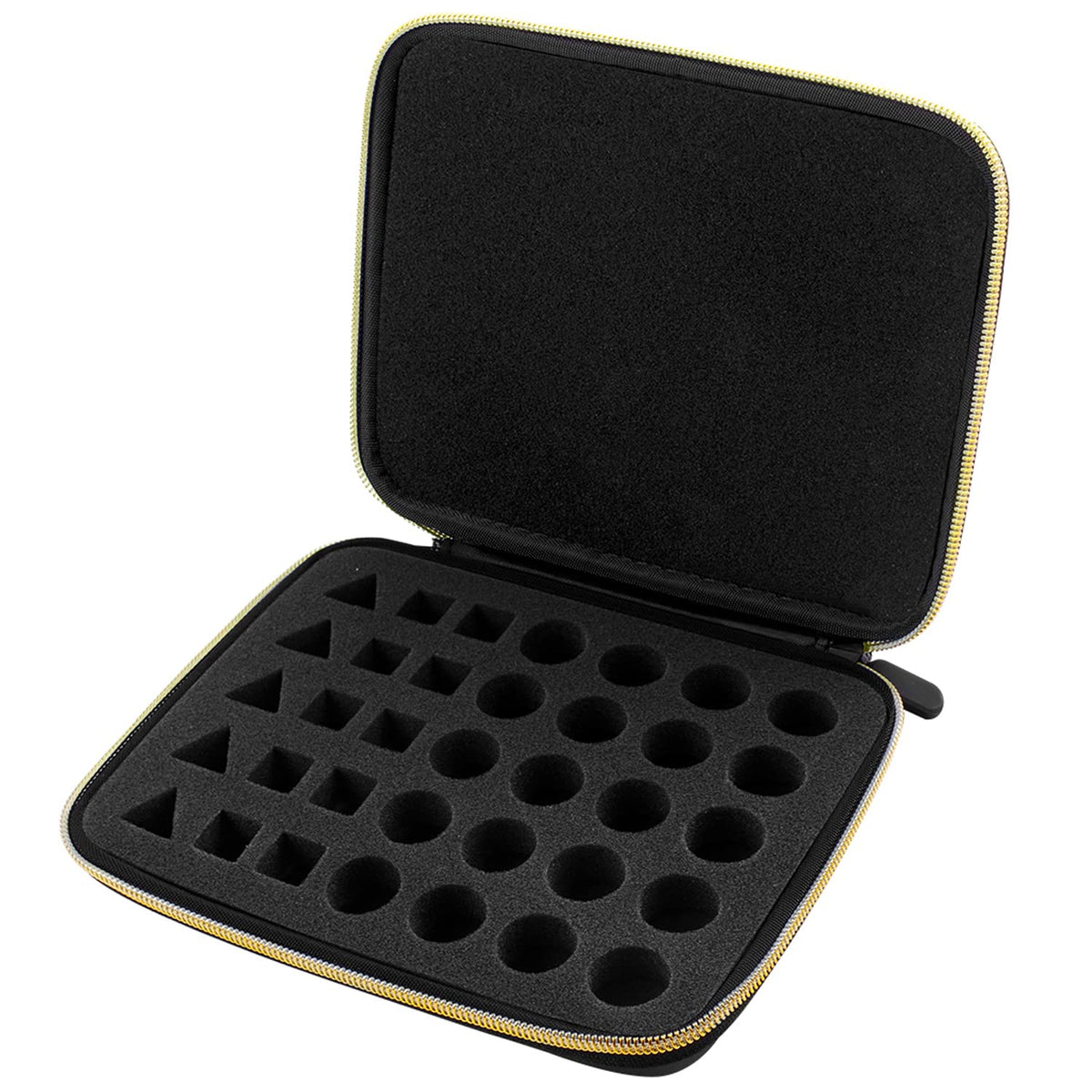 ALKOO Dice Storage Case – 5-Set Polyhedral Dice Organizer with Rolling Tray