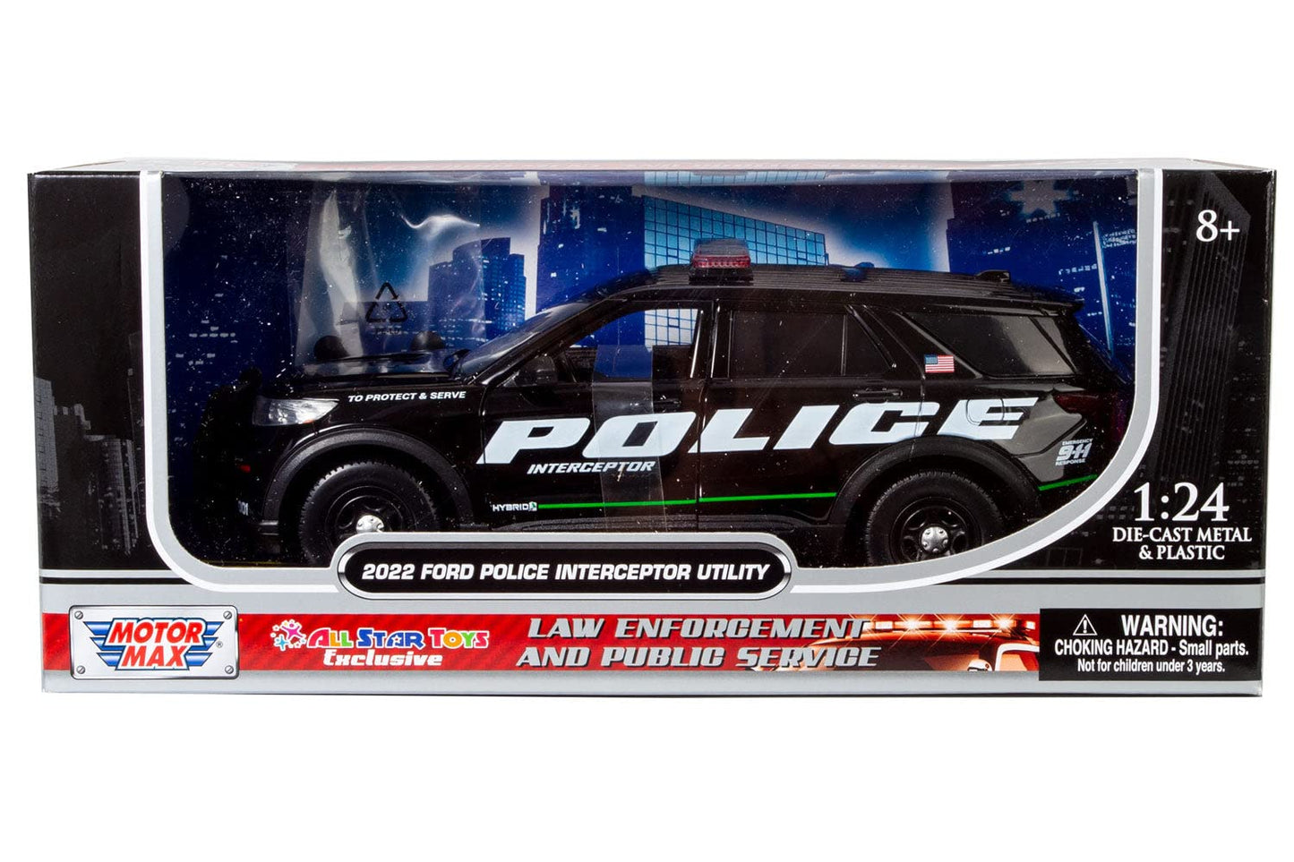 All Star Toys 2022 Explorer Police Interceptor 1:24 Diecast – Exclusive Motormax 76992