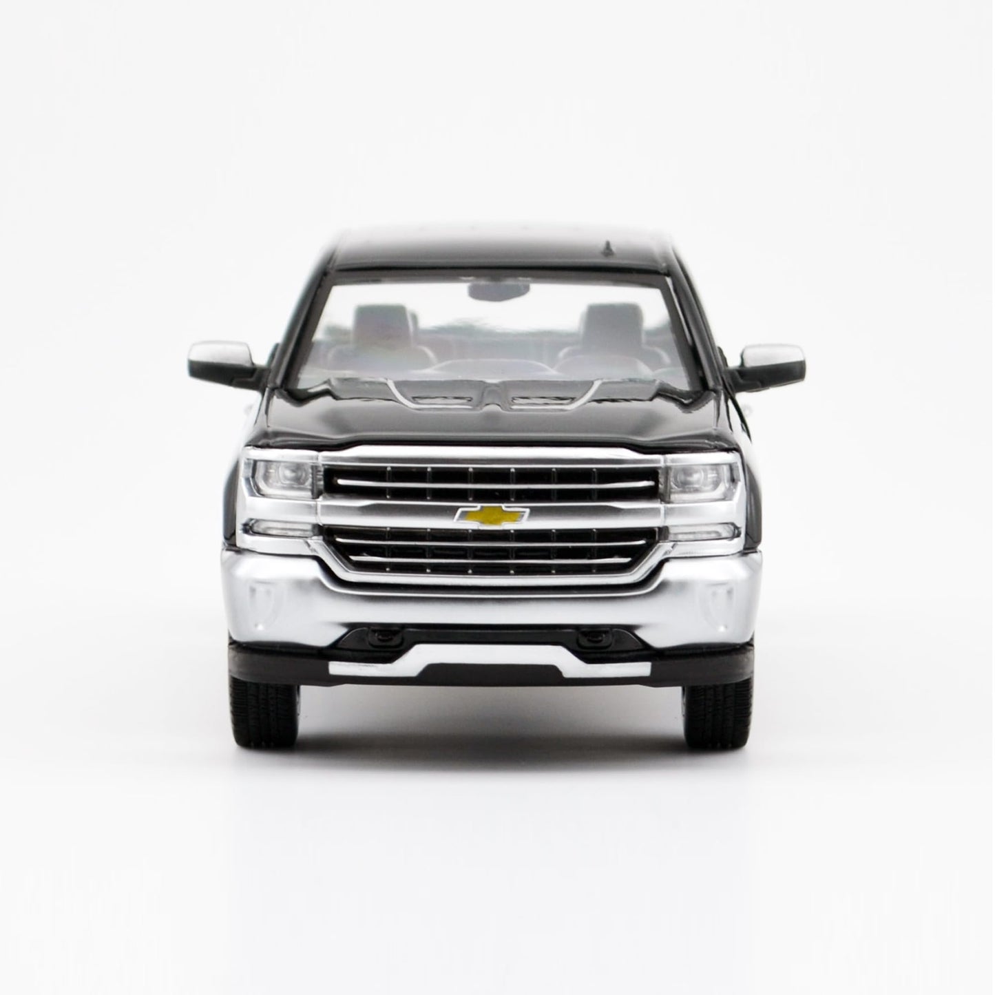 All Star Toys Motormax 79353 2018 Chevy Silverado LTZ 1:27 Diecast Model – Black with Chrome Trim
