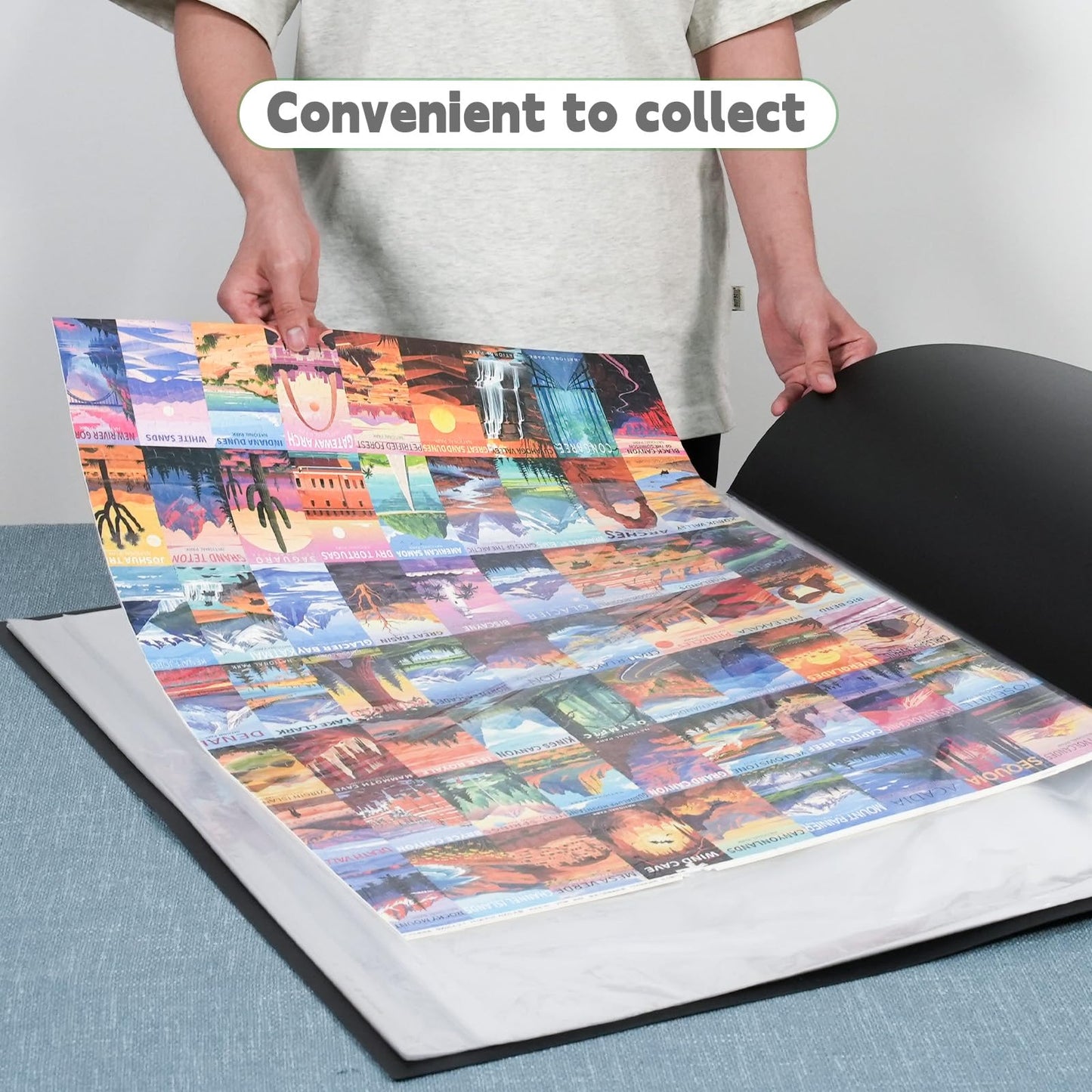 ALL4JIG Puzzle Saver – 48-Pack Puzzle Glue Sheets for 1000-3000 Piece Puzzles | Self-Adhesive & Frame-Ready