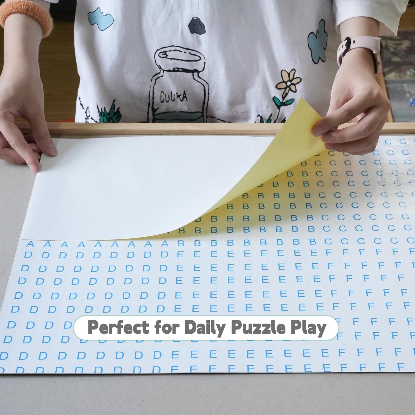 ALL4JIG Puzzle Saver – 24-Pack Self-Adhesive Sheets for 1000–3000-Piece Puzzles, Instant Framing