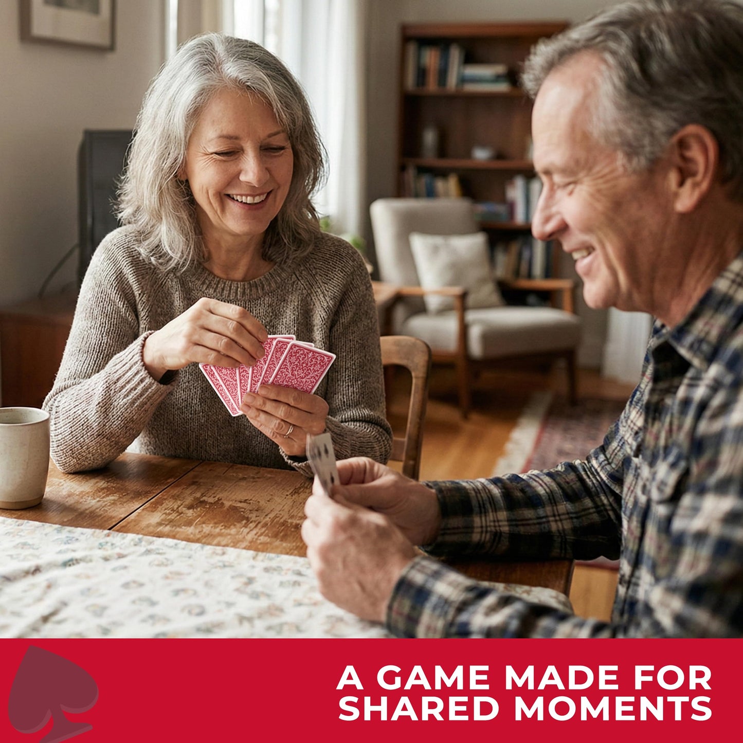 All7s Deluxe Canasta Game Set – Large-Print Cards, Rotating Tray, Scorepad for Adults & Seniors