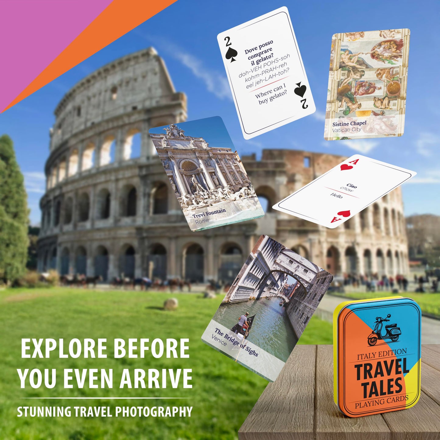 All7s Travel Tales Italy Edition - Learn Italian Phrases While You Play