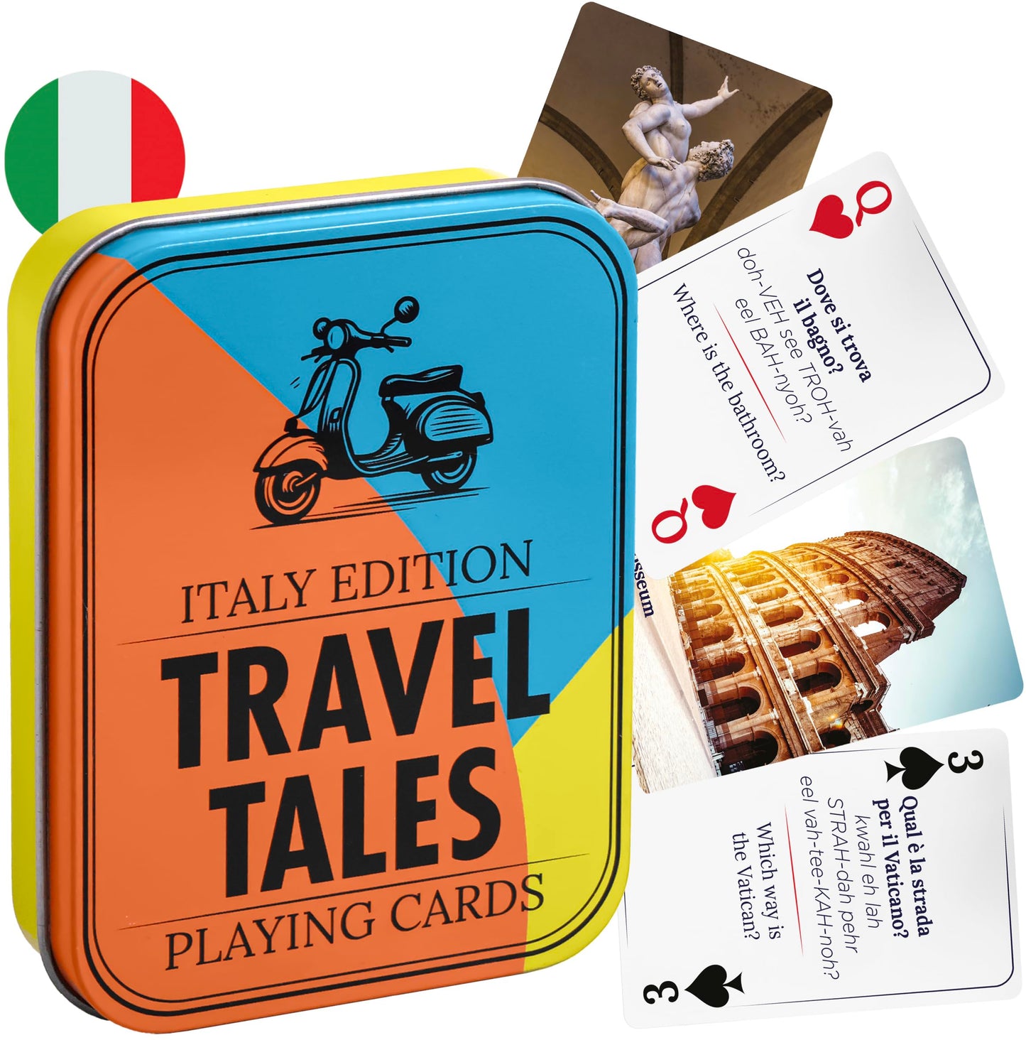 All7s Travel Tales Italy Edition - Learn Italian Phrases While You Play