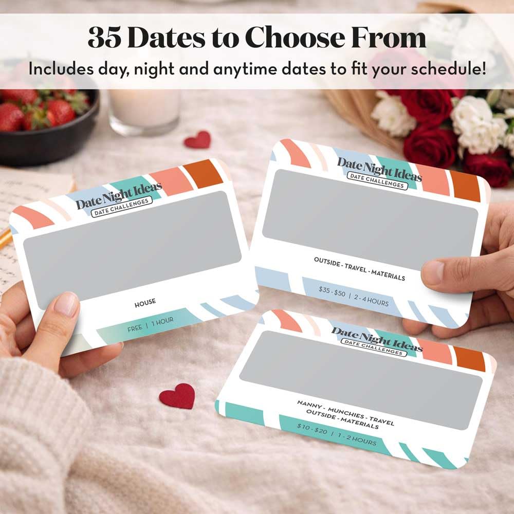 All Natural Shop — Romantic & Fun Scratch Off Date Night Ideas Card Game