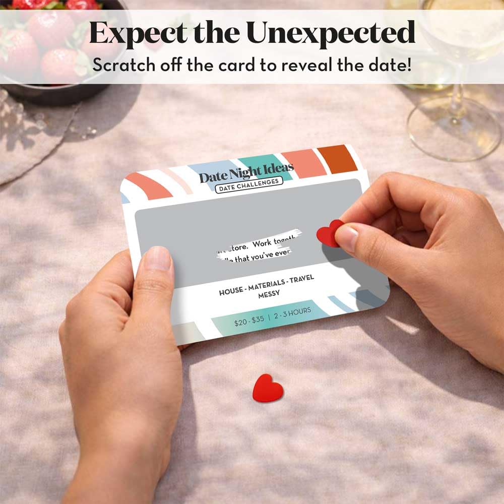 All Natural Shop — Romantic & Fun Scratch Off Date Night Ideas Card Game