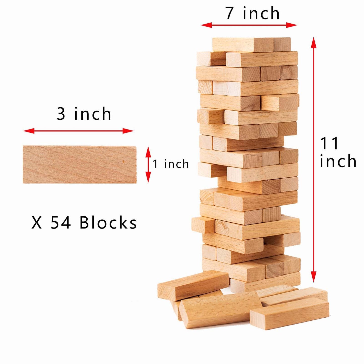 Allonu 2026 Valentines Gift: 54 Fun Stacking Blocks for Date Night