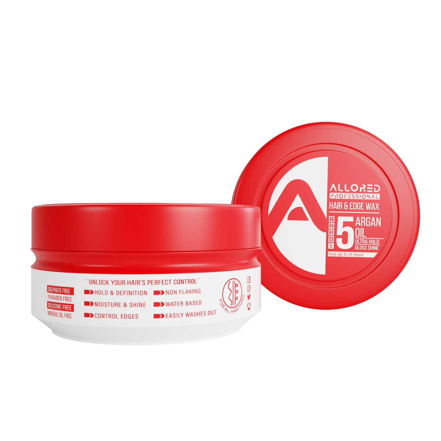 Allored Professional Argan Oil Hair & Edge Wax 150 ml/5.1 oz