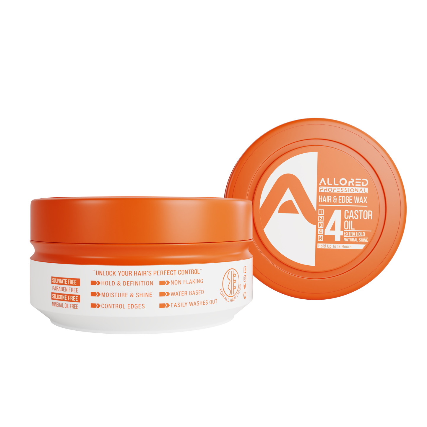 Allored Professional Castor Oil Hair & Edge Wax 150 ml/5.1 oz