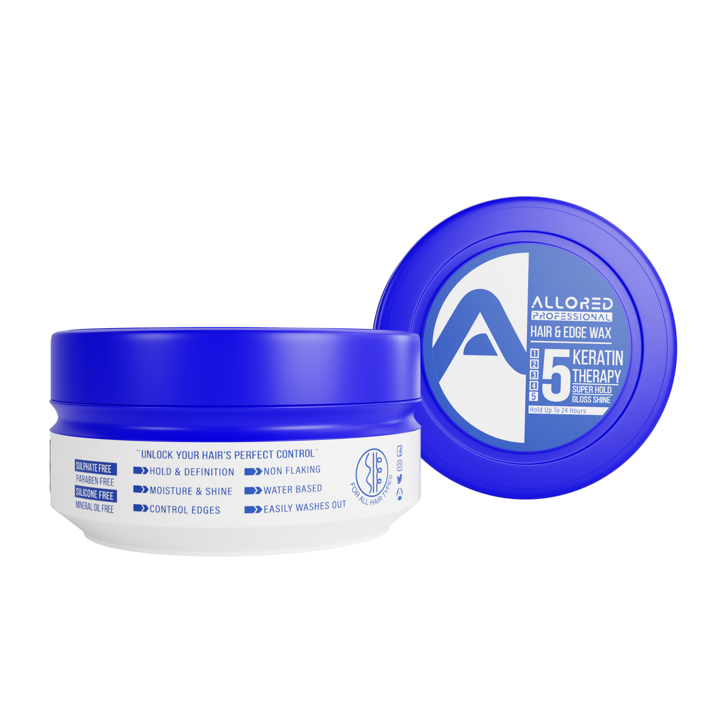 Allored Professional Keratin Therapy Hair & Edge Wax 150 ml/5.1 oz