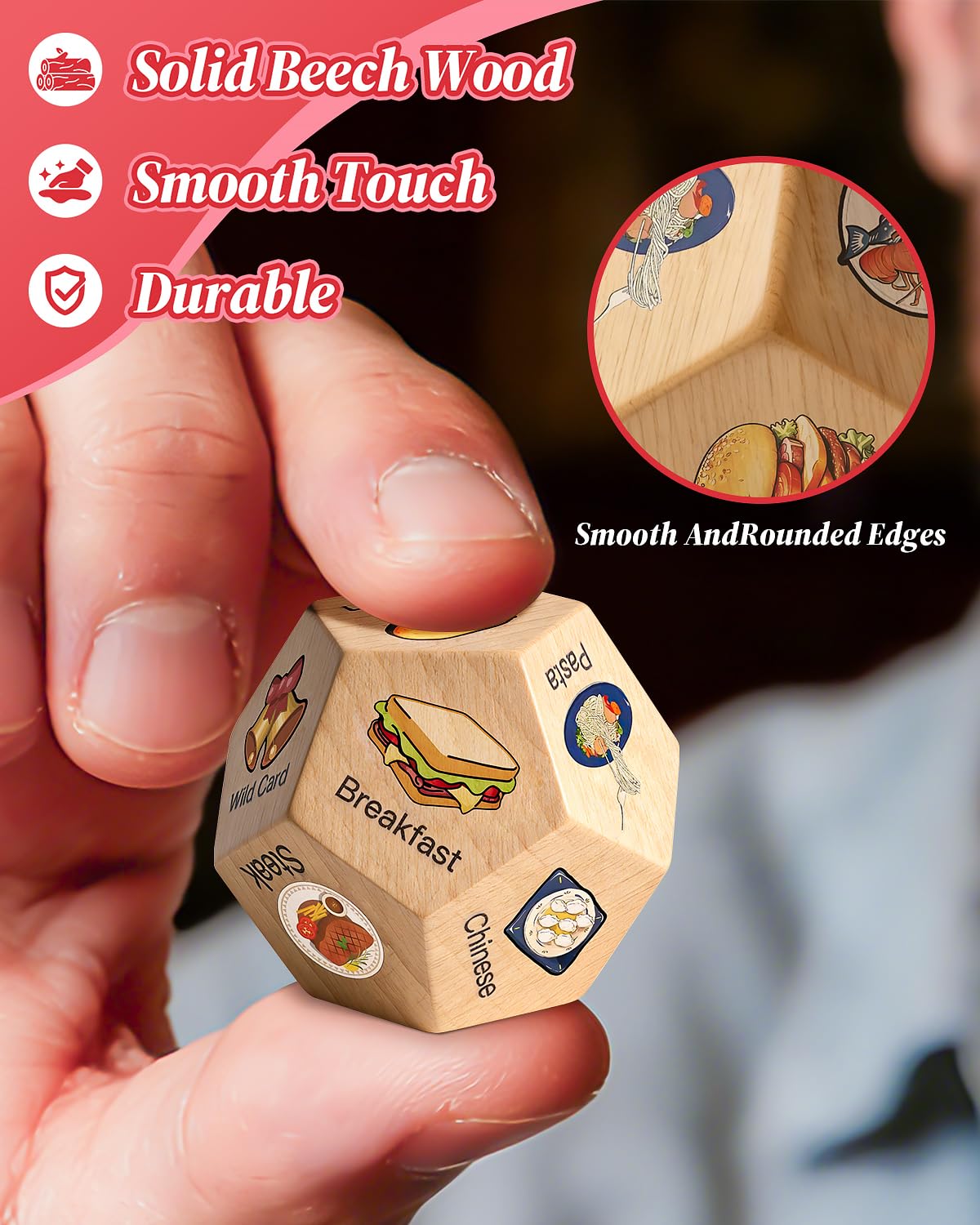 Allotall Valentines Day Gifts for Him & Her – Colorful Date Night Dice