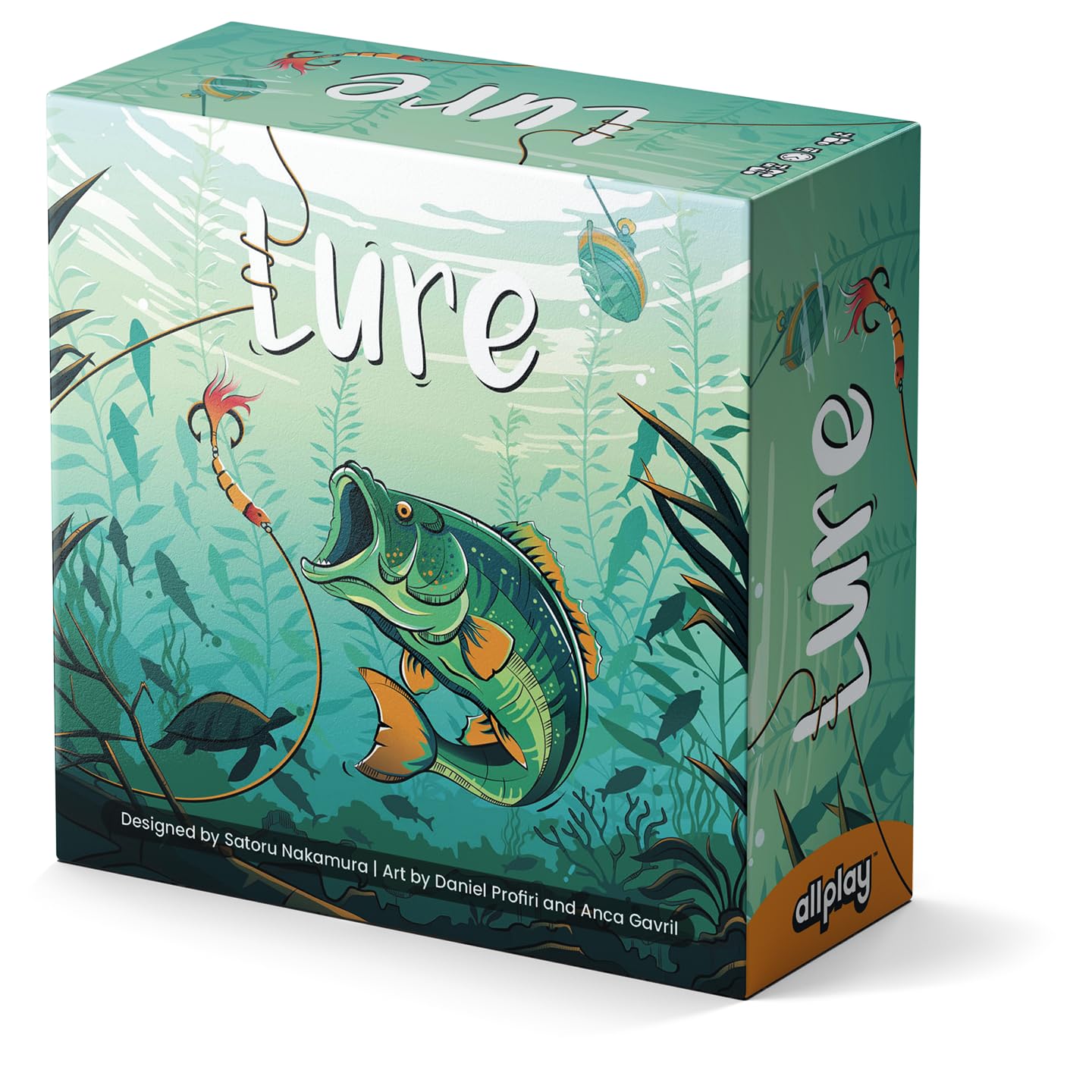 Allplay Lure Board Game – Push-Your-Luck Fishing for 2-5 Players