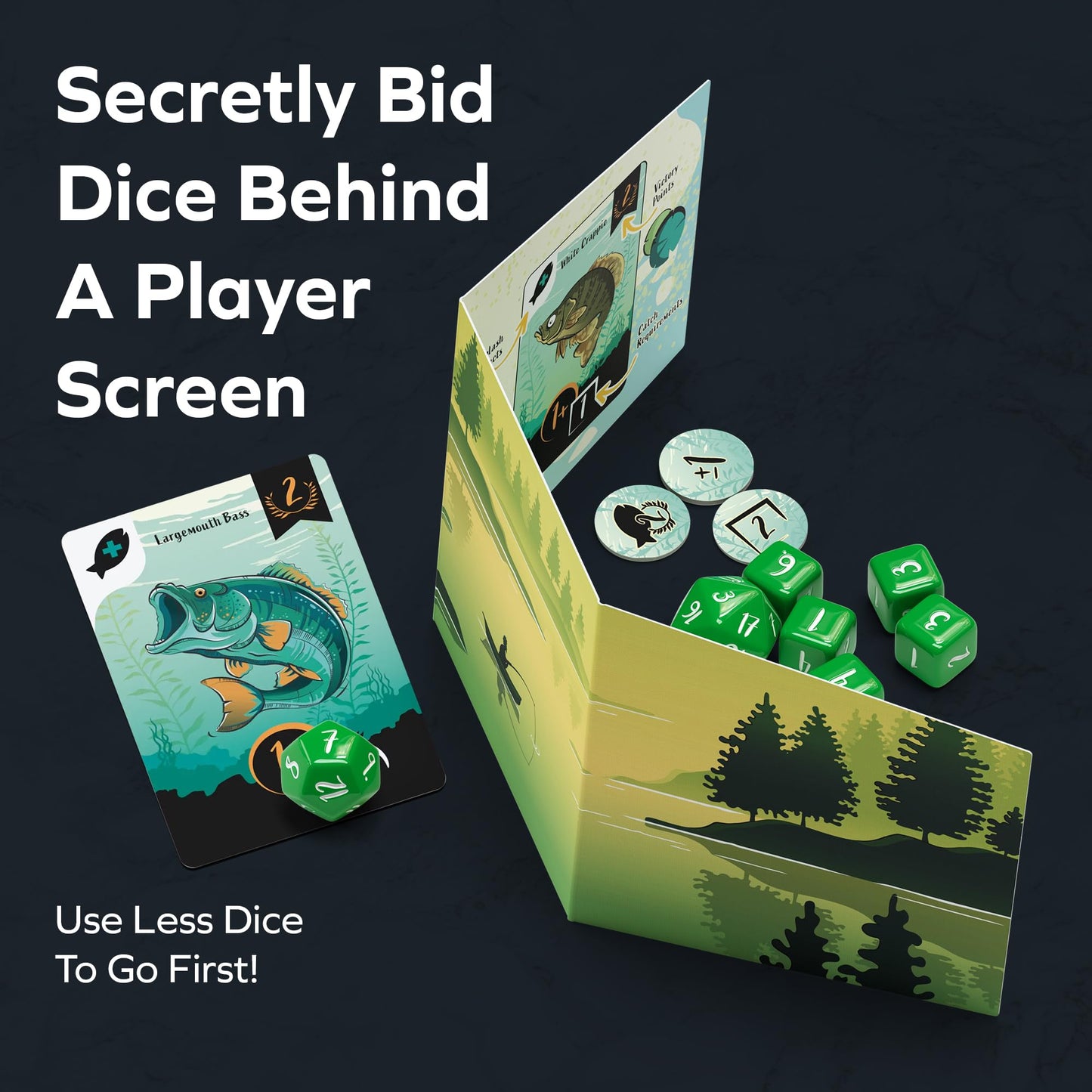 Allplay Lure Board Game – Push-Your-Luck Fishing for 2-5 Players