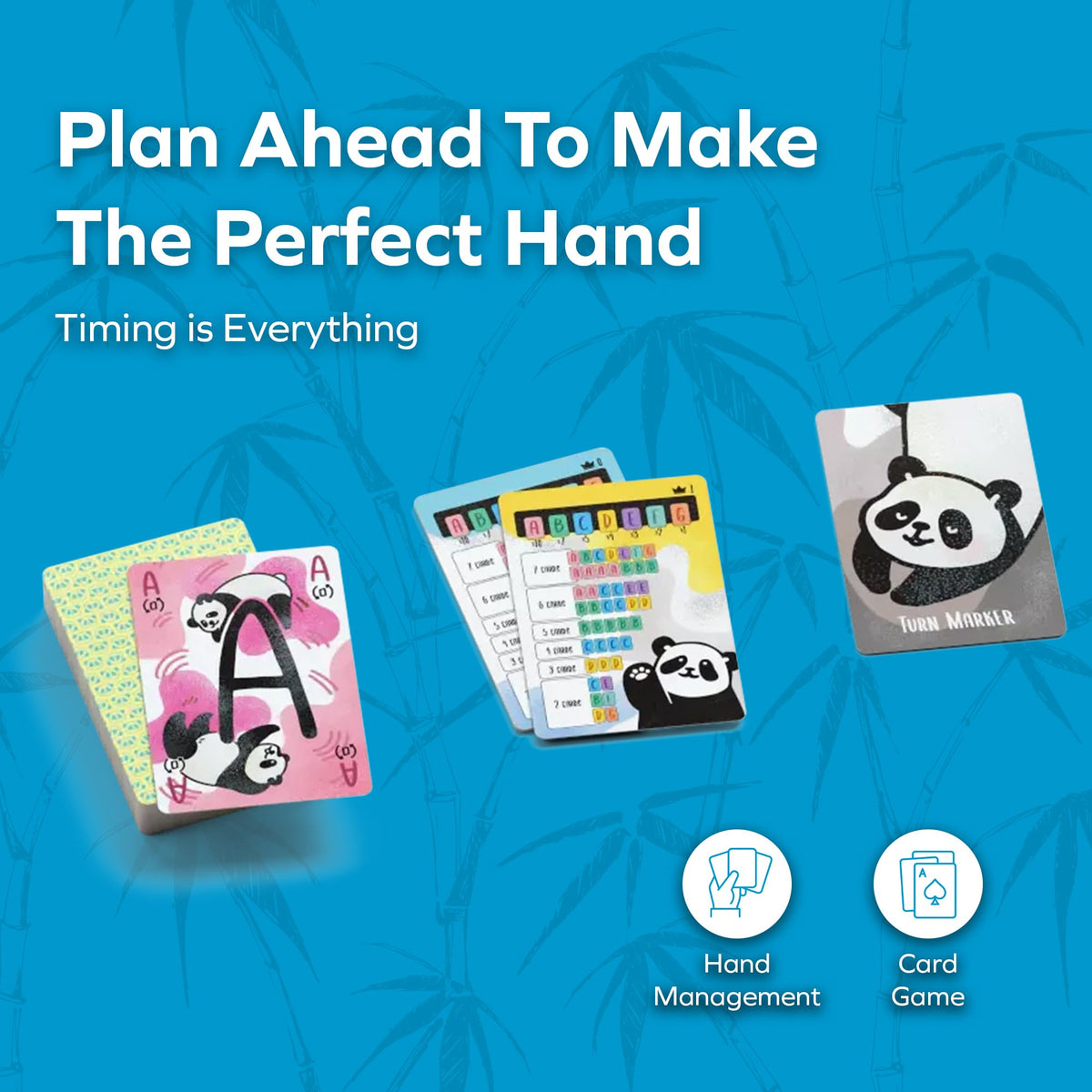 Allplay Panda Panda Board Game – Tiny Box Card Game for Adults & Families | 15 Minutes, 2–4 Players