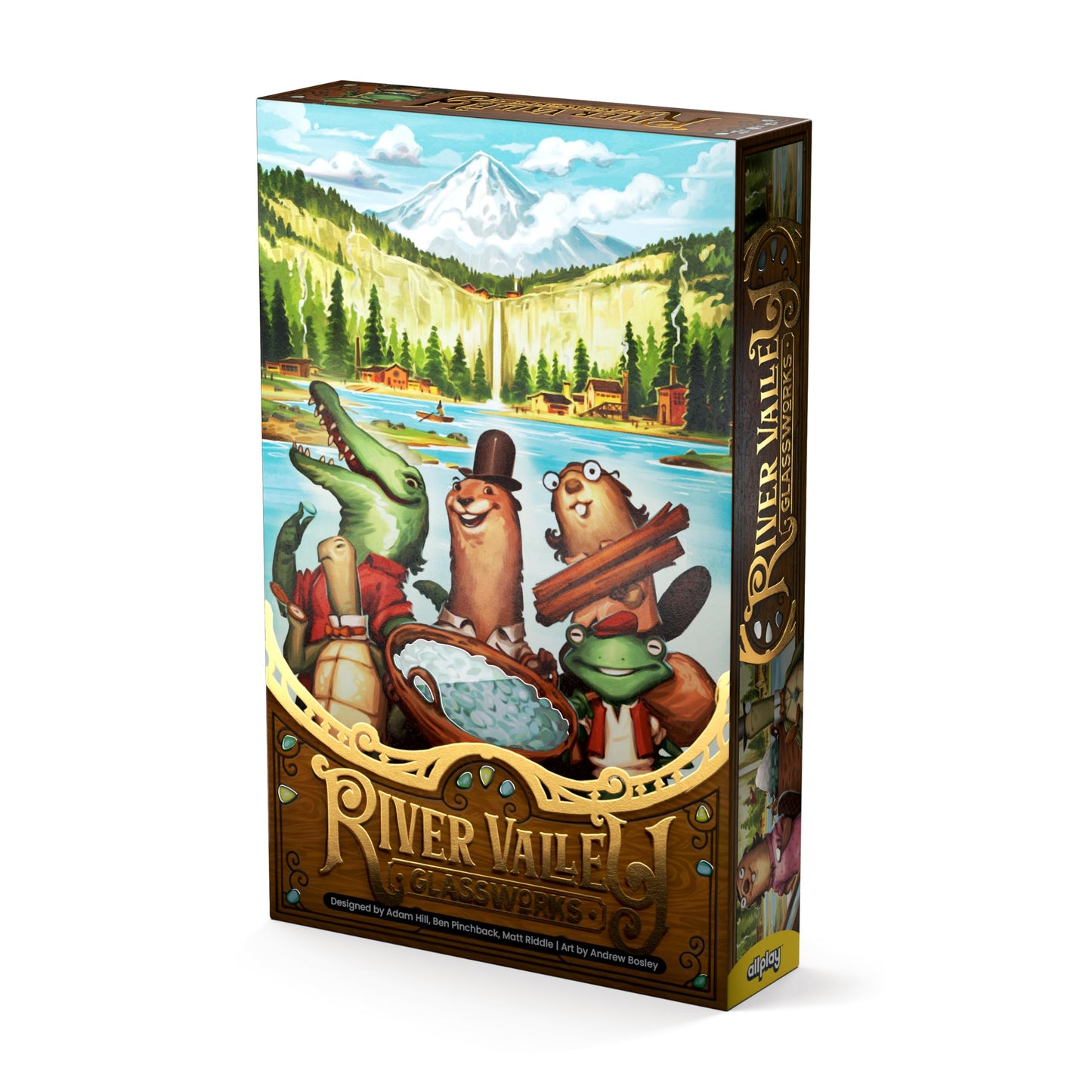 ALLPLAY River Valley Glassworks Deluxe Edition Board Game – 1-5 Players, 20 Minutes