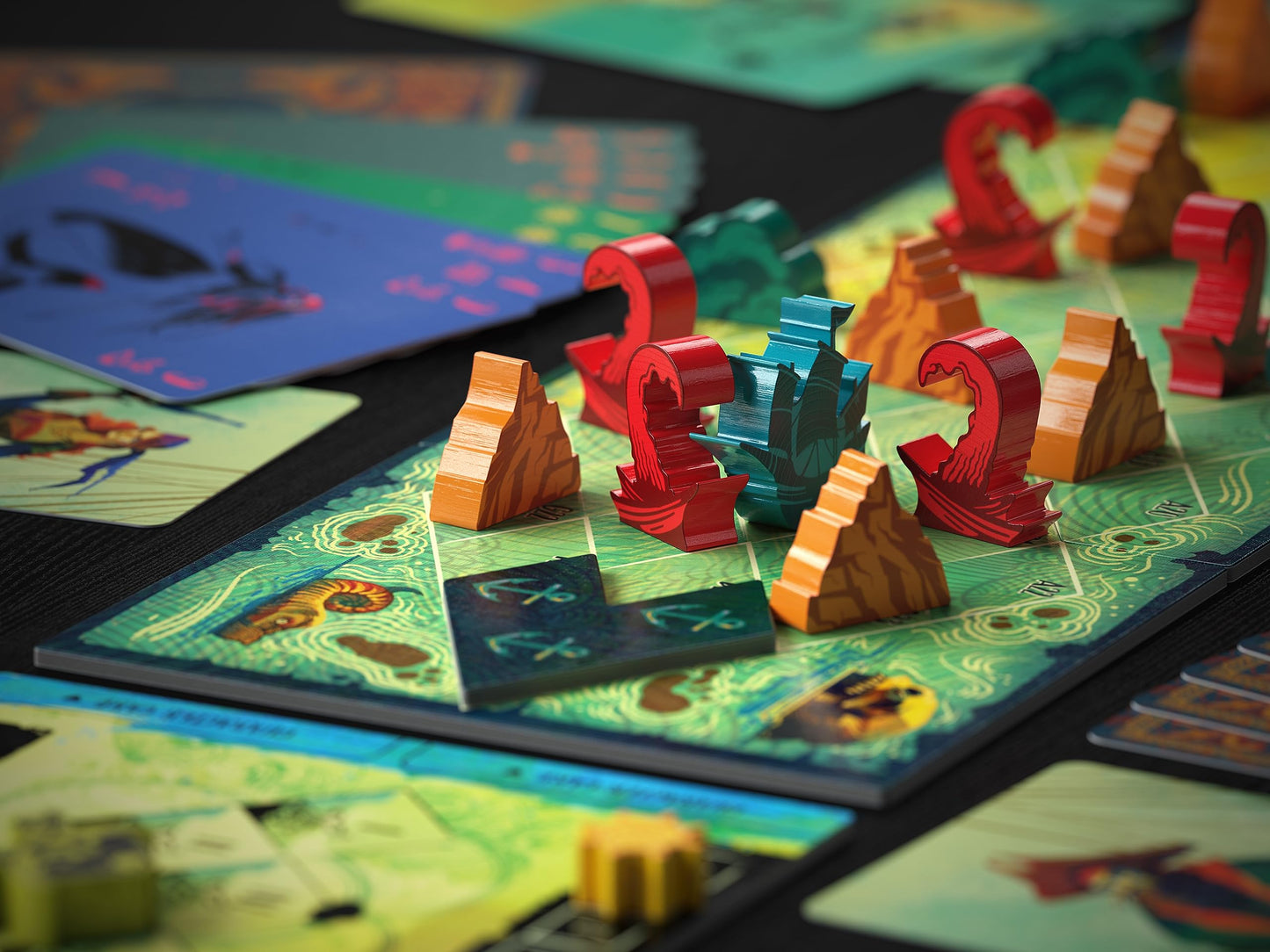 Allplay Sail: Cooperative 2-Player Trick-Taking Board Game (Travel Size)