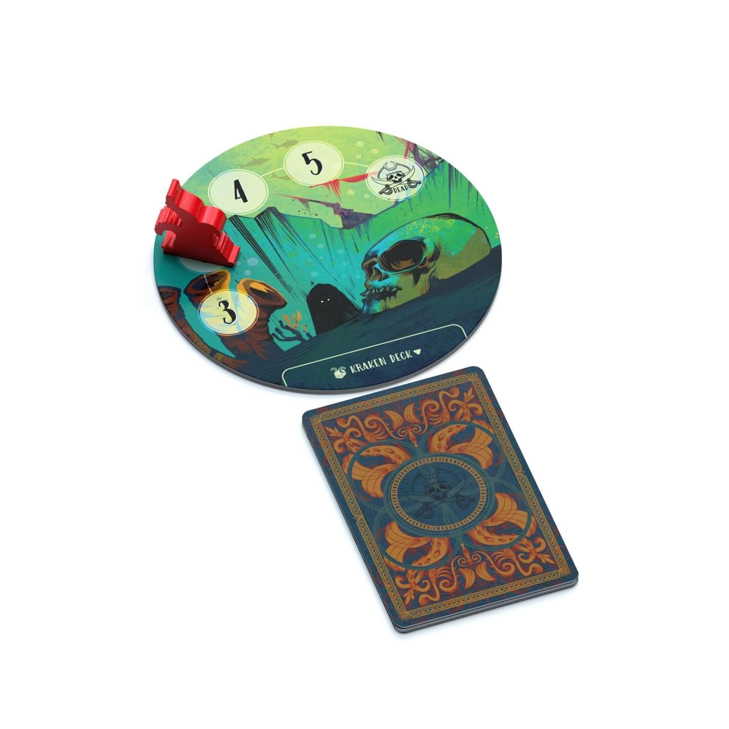 Allplay Sail: Cooperative 2-Player Trick-Taking Board Game (Travel Size)