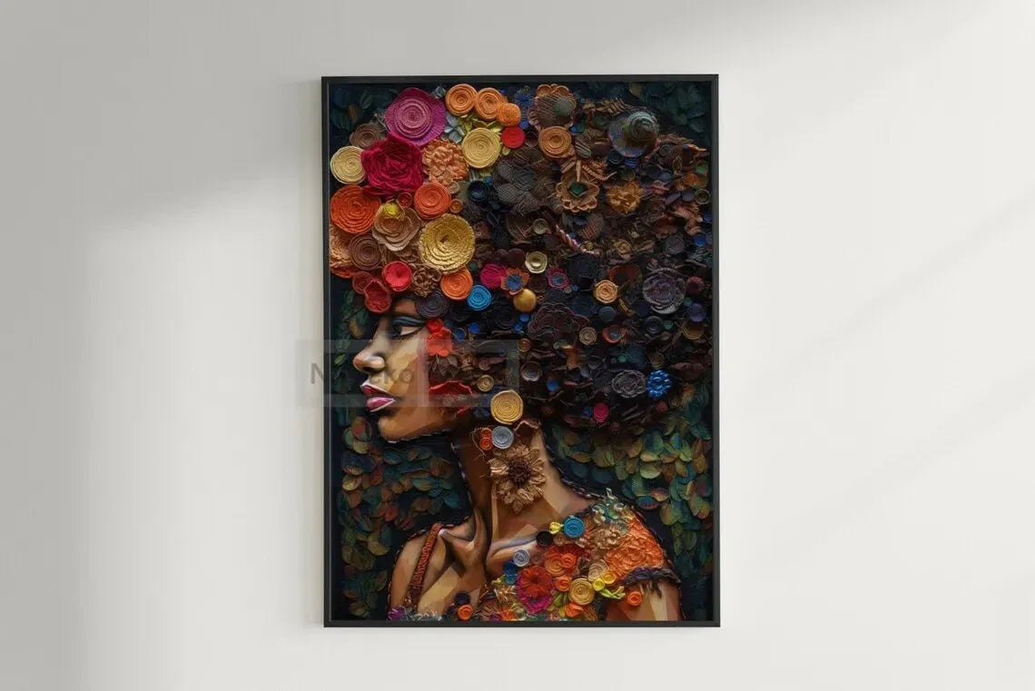African Ethnic Portrait Wall Art