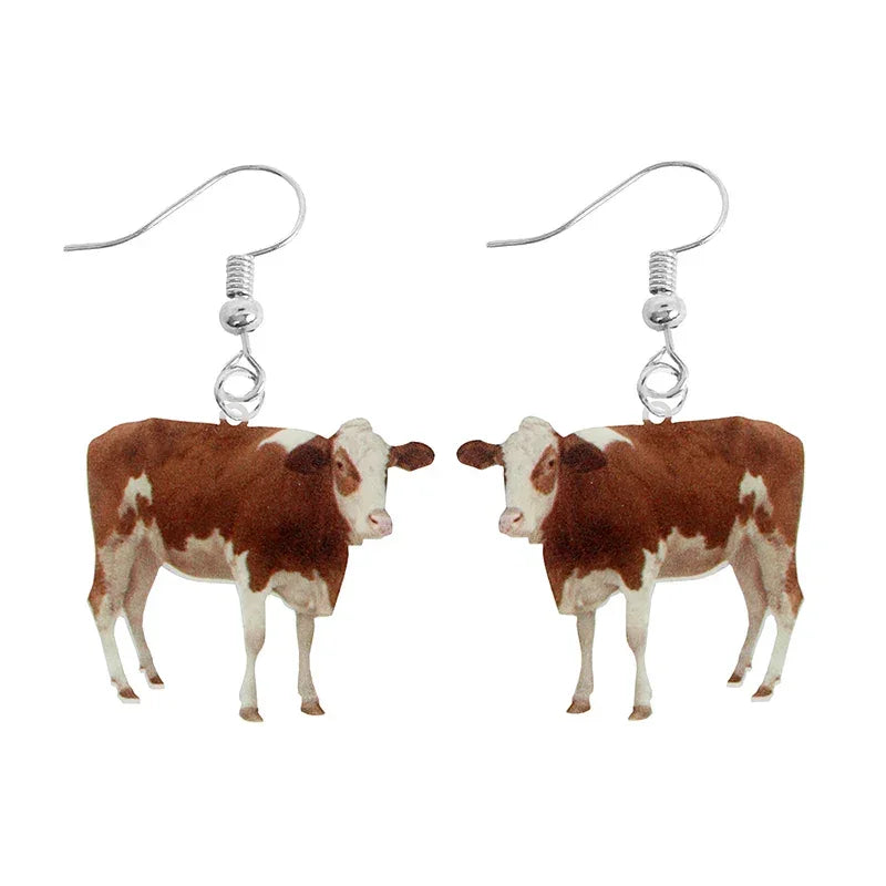 Animal-Themed Dangle Drop Earrings – Rabbit, Parrot, Bird, Frog, Butterfly & Other Animal Designs