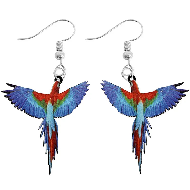 Animal-Themed Dangle Drop Earrings – Rabbit, Parrot, Bird, Frog, Butterfly & Other Animal Designs