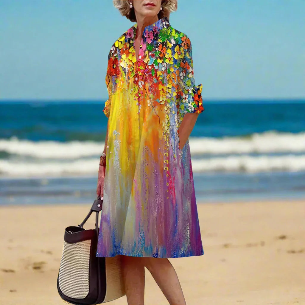 Abstract & Garden-Inspired Floral Dress Collection