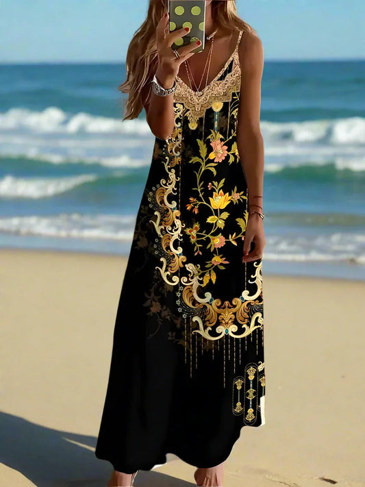 Bohemian Summer Chic Women's Casual A-Line Long Dress Collection
